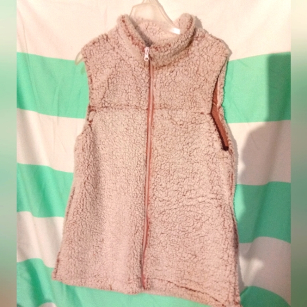Cool Attitude Women's Pink Wool Vest Size Large